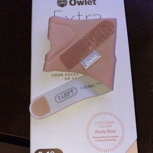 Brand new. Size 1 Dusty Rose Owlet sock.